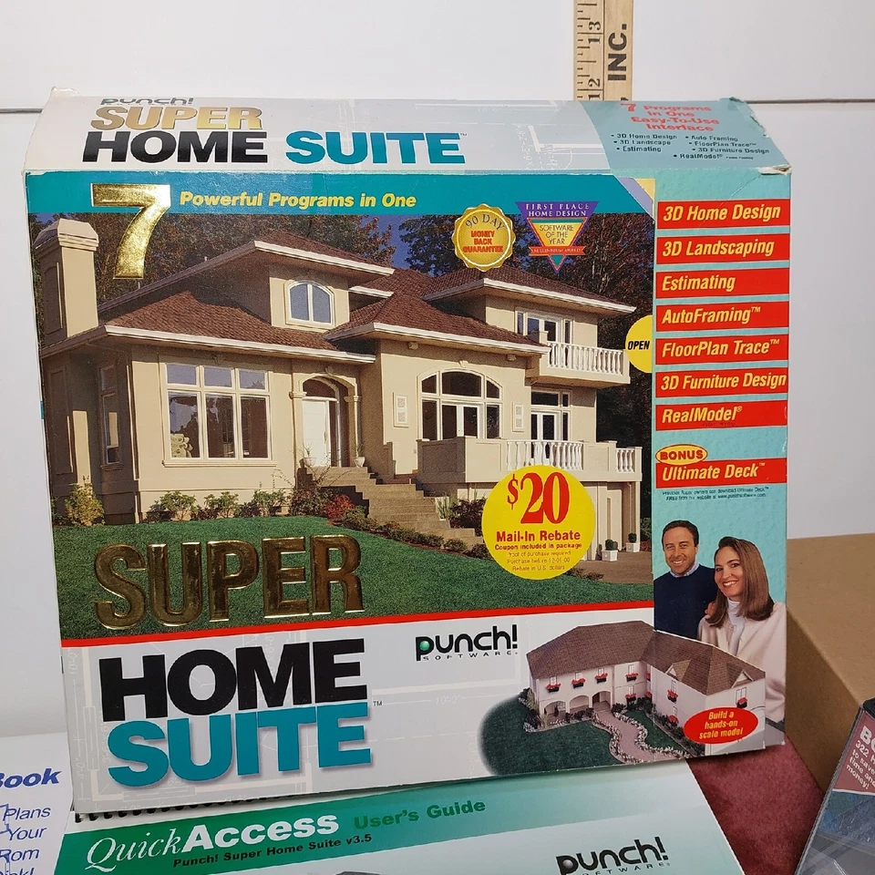 Punch Super Home Suite CD-ROM Win 95 And Holigan's Your New House CD ROM Set 99 - Image 2 of 4
