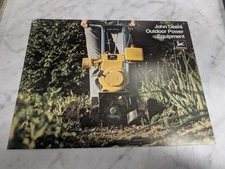 JOHN DEERE JD OUTDOOR POWER EQUIPMENT MOWER ONE-STOP SALES BROCHURE 1975