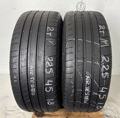 NO SHIPPING ONLY LOCAL PICK UP 2 tires 225 45 18 Michelin Pilot Super Sport