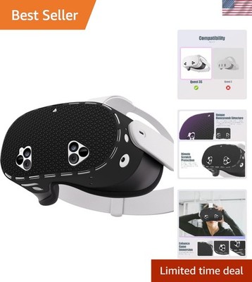 Silicone VR Headset Cover for Quest 3s - Shockproof & Scratch Resistant