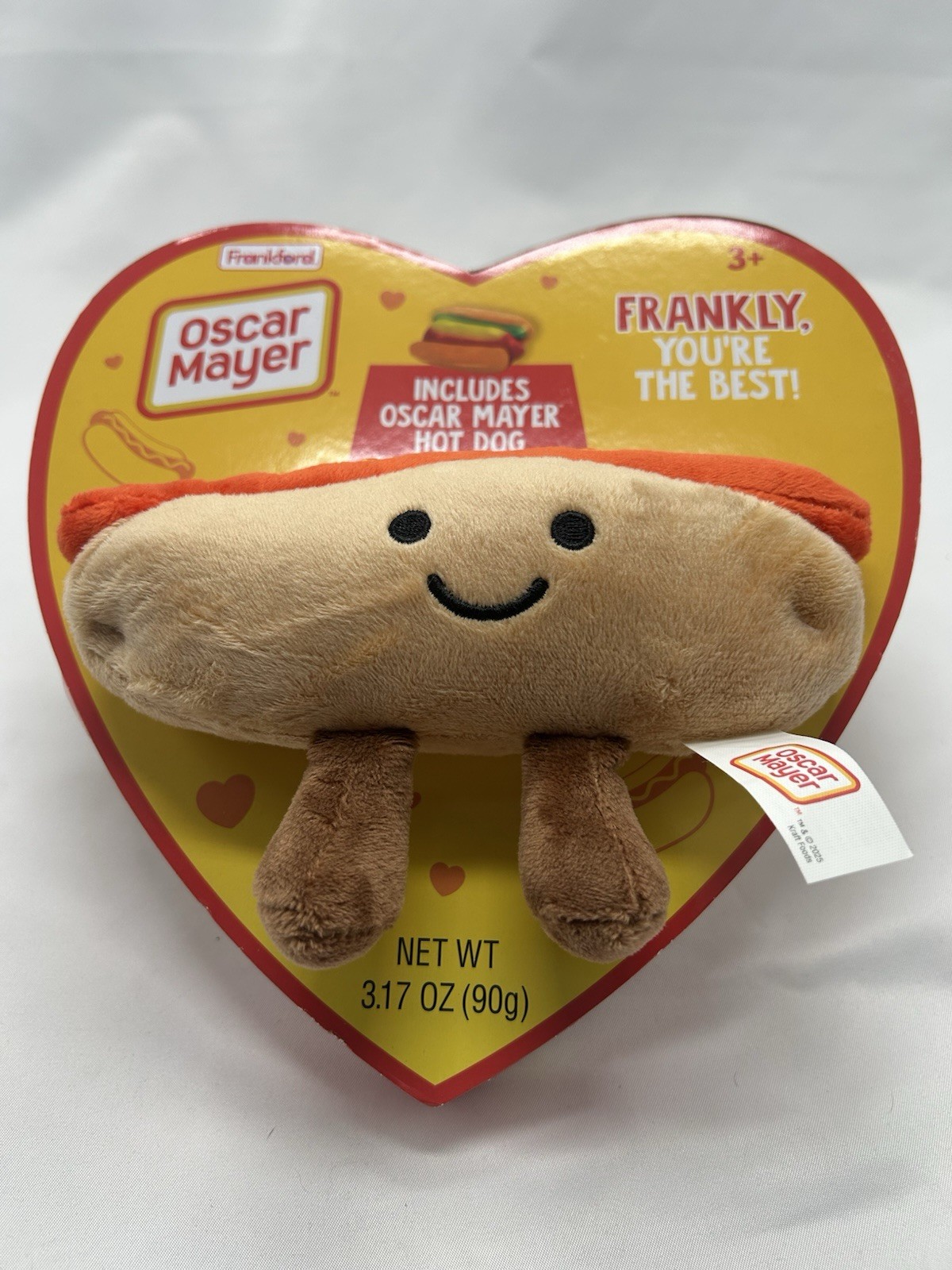 Oscar Mayer Wiener Valentine&rsquo;s Day Hot Dog Soft Stuffed Plush & Gummy Candy