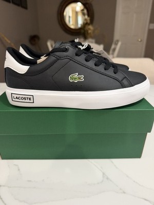 LACOSTE Junior s PowerCourt Sneakers 0721 Big Kids Boys Size: 5 US (New)