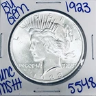 1923 BU UNCIRCULATED SILVER PEACE DOLLAR AUTHENTIC U.S. MINT FREE SHIPPING 5548