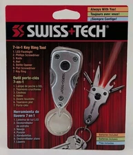 Swiss + Tech 7 in 1 Key Ring Multi - Tool  (KMTCSSV-NA)