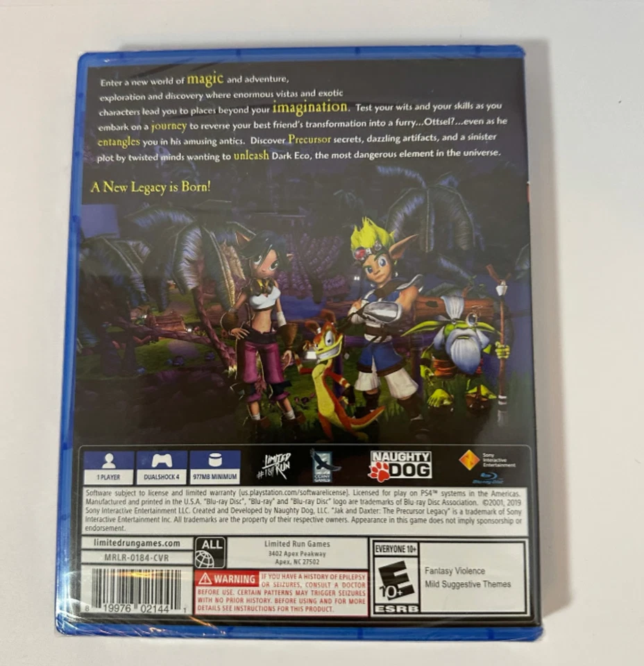 Jak and Daxter The Precursor Legacy Sony Playstation 4 PS4 Brand New Sealed - Image 2 of 3