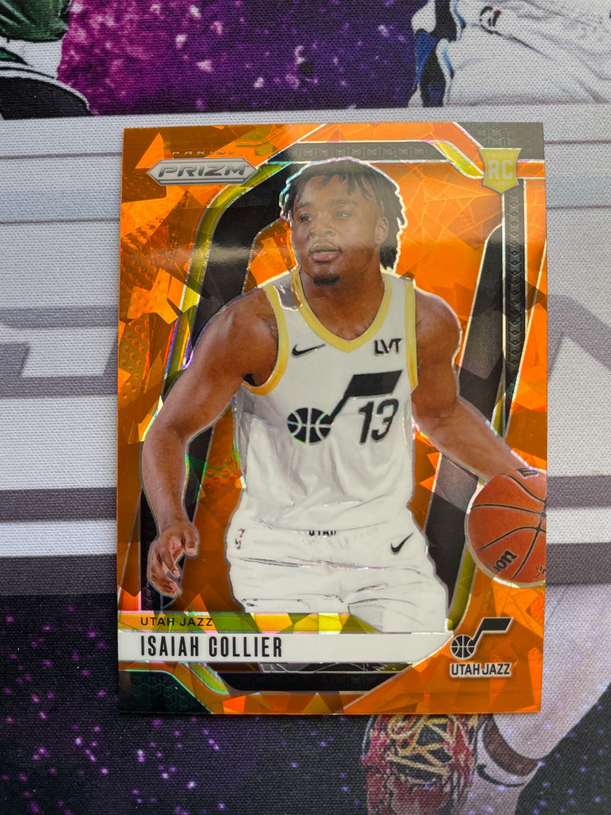 2024-25 Panini Prizm Isaiah Collier Orange Ice Rookie RC #227 Jazz