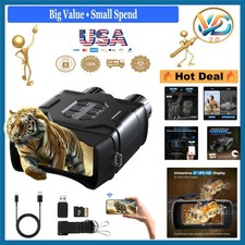 Night Vision Binoculars 4K UHD Video 52MP Photos 10X Zoom with App