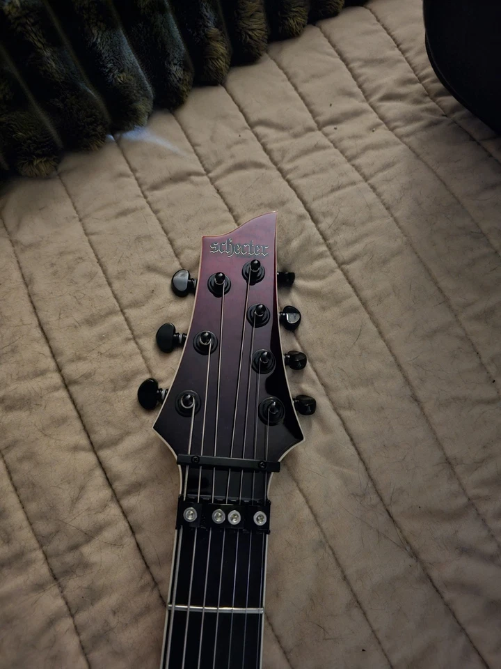Guitarra Eléctrica Schecter Blood C7 Blood Burst con Estuche Envío Gratis Foto 4 de 4