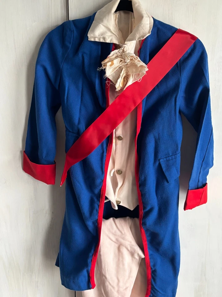 2 x Vintage Antique Alexander Hamilton Colonial Patriot Soldier Costumes Youth M - Image 2 of 4