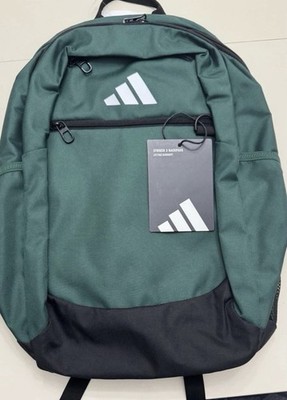 Adidas Striker 3 Backpack Dark Green Black School Bag- Travel Sport Laptop
