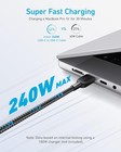 Anker USB C to USB C Cable (2Pack, 10FT),240W Type-C Fast Charging Cord for Ipho