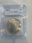 1881 s morgan silver dollar $1 MS65 Amazing Coin
