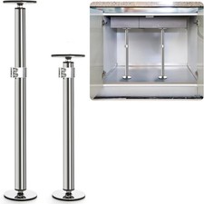 Stainless Steel Adjustable Undermount Sink Brackets 17.7"-29.5" 2-Pack