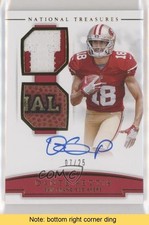 2018 Panini National Treasures Prime 7/25 Dante Pettis #RSC-DP Auto READ 1u6