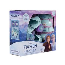 DISNEY FROZEN JUNIOR SKATES INCLUDES KNEE AND ELBOW PADS, SIZE - 5 YEARS