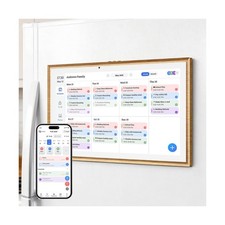 JSUSOU Magnetic Fridge Smart Digital Calendar 15.6" with FREE APP, Auto Sync ...