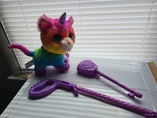 Hasbro Fur Real Walk A Lots Unicorn Cat Rainbow 2018 Kids Toy w/Sound  