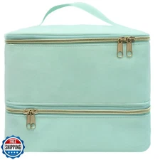 LIVEBAY Nail Polish Organizer Bag, Double-Layer Nail Supplies Org