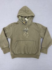 Browning Buckmark Camo Gree Hoodie, Kids Boys M Hooded Sweatshirt