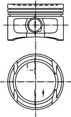 Piston Kolbenschmidt 99562620 pour stopper la consommation d'huile