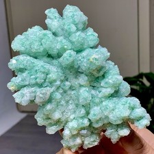506G Rare green Phantom Strawberry Crystal Clusters Mineral Specimen