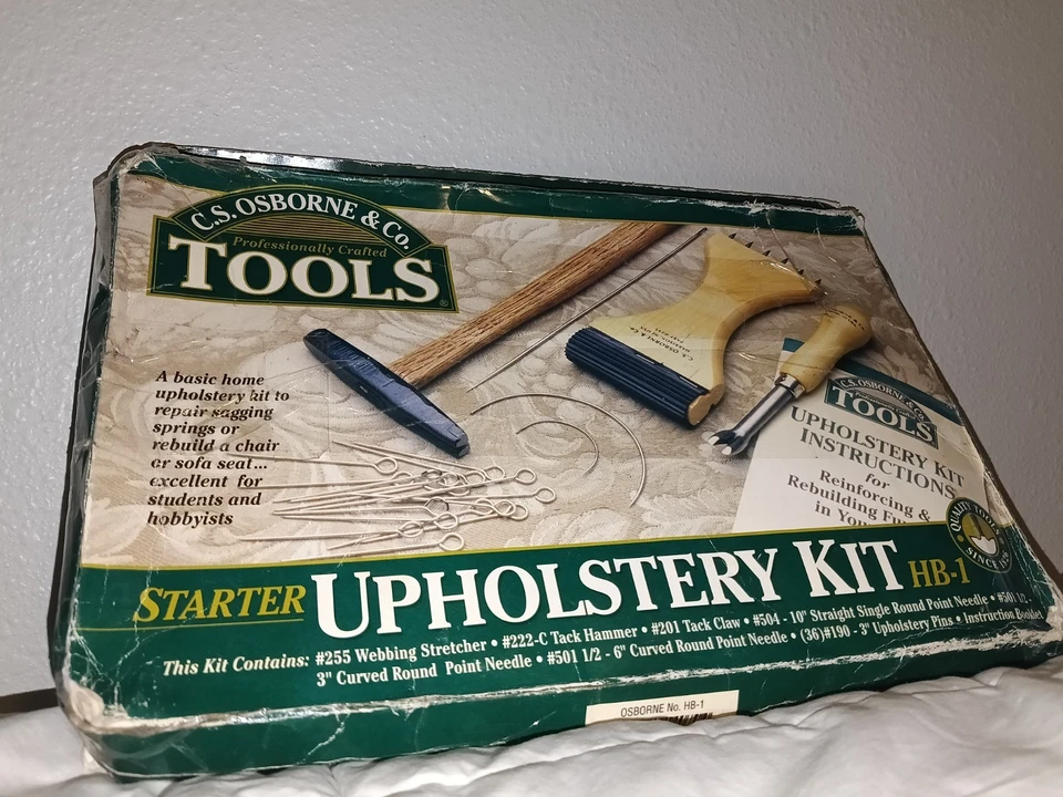 NEW C.S. Osborne & Co Upholstery Kit HB-1 With Tools & Instructions - Image 2 of 4
