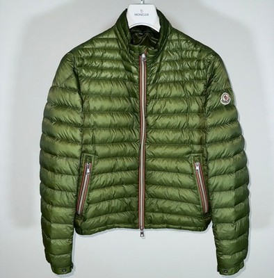 Moncler Daniel Men's Lightweight Down Puffer Jacket - Size 2 (S) - Green