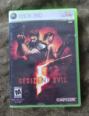 Capcom Resident Evil 5 Xbox 360 M NTSC-U/C Online Play w/ Case & Disc
