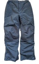 Lands End Snow Board pants Ski Girls 12 black Fleece Lined Snow Pants ski