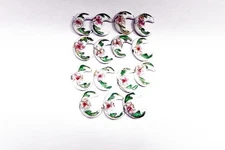 15 ct  Cloisonne CRESENT MOON  Beads - MINT $3 per  see details Fre Ship