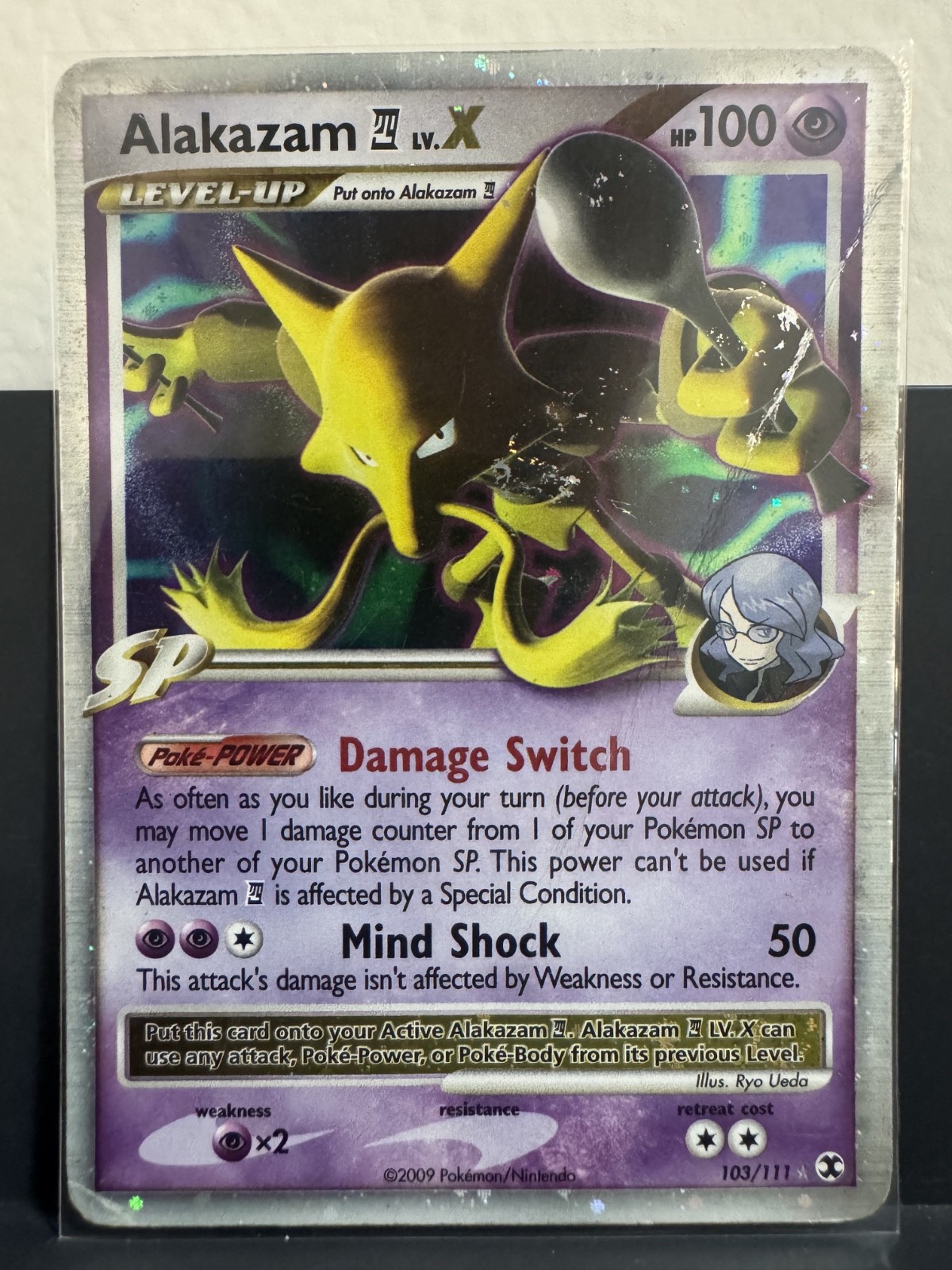 Alakazam 4 LV.X 103/111 Platinum Rising Rivals Holo 2009 Pokemon