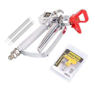 #ad JOLINO Airless Paint Spray Gun High Pressure 3600 PSI 517 Nozzle Tip Silver $44.99
