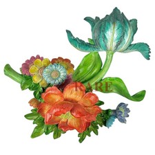 MacKenzie-Childs Blue Flower Market - Aqua Wall Art New No Box