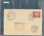 GERMANY DDR 1950 Leipzig Debria FDC - rare
