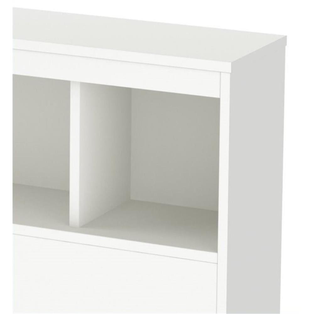 South Shore Affinato Twin Bookcase Headboard in White