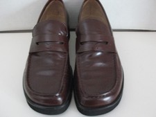 Franco Sarto Womens L-Troy Chunky Loafer, Cognac , 6.5