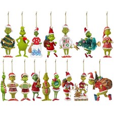 18pcs The Grinch Christmas Ornaments 2D Figures
