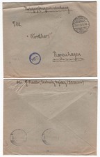 Germany 1918 WW1 Cover Leschwitz Concentration Camp to Red Cross Copenhagen