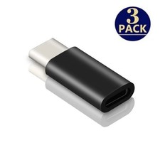 3PCS Female to USB C Male Adapter iPhone 15 Charging Data Sync