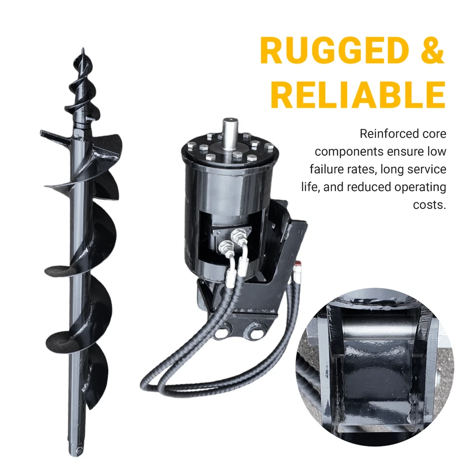 Accesorio para mini excavadora de 1,8 toneladas envío gratuito barrena de 150 mm con herramienta de perforación de manguera Foto 4 de 4