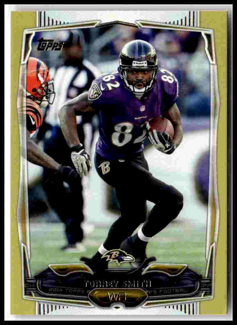 2014 Topps #102 Torrey Smith Gold #/2014