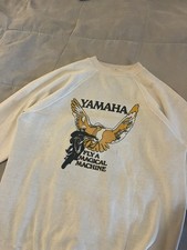 Vintage 70s Yamaha Motorsport Motorcycle Racing Moto Raglan Sweatshirt Graphic M