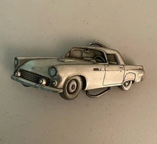 1955 Ford Thunderbird T-Bird Belt Buckle ~ ©1981 Bergamot Brass Works ® Vintage