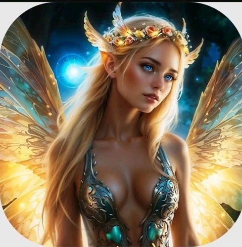 2 OZ .999 SILVER HAYLEYBUG MINT WINGS OF DAWN COLORIZED ART BAR FAIRY GIRL GOLD