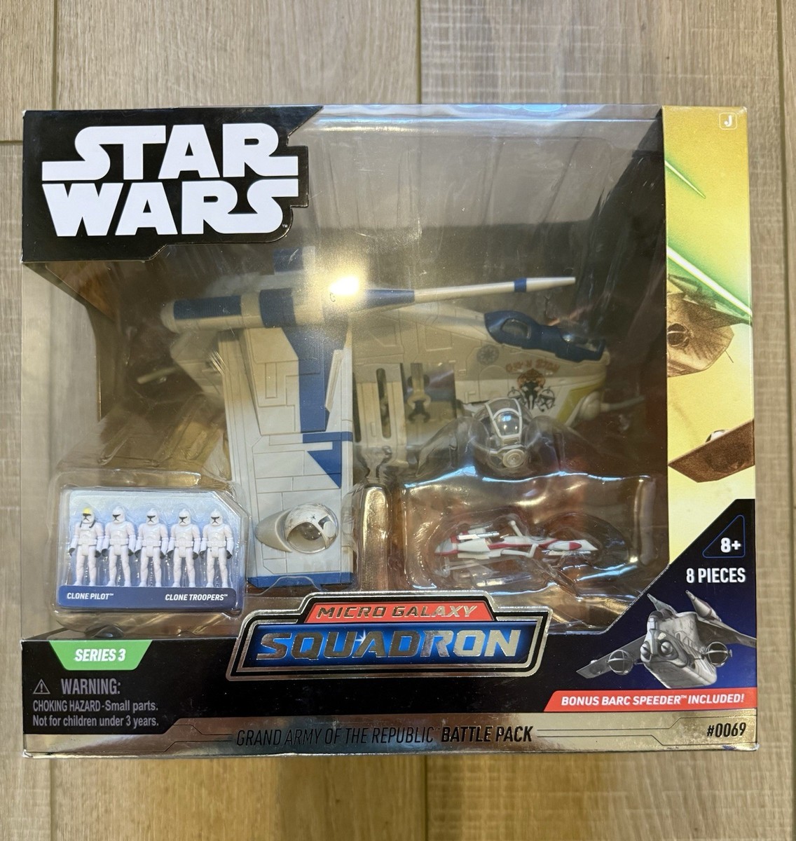 マイクロギャラクシー　Republic Gunship おまけ付き Star Wars Micro Galaxy Squadron Republic Gunship Battle Pack BLUE