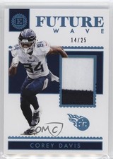 2018 Panini Encased Future Wave Materials Sapphire 14/25 Corey Davis #FW-22 1h7f