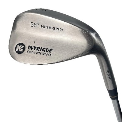 Knight Golf Intrigue Black Bite Wedge 56° High Spin Sand Wedge Steel 35.5  RH