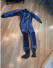 Gill Dry Suit 4802, Size Medium, Grey/Black, Slightly Used - Excellent Condition