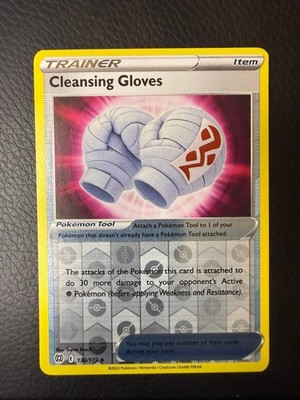 NM/M Reverse Holo Brilliant Stars Cleansing Gloves 136/172 Uncommon Pokemon