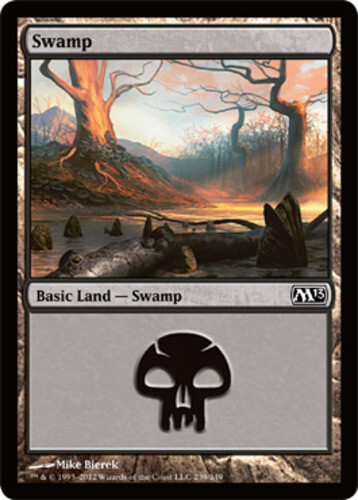 4x NM-Mint, English Foil Swamp (239) - Foil Magic 2013 magicmtg | eBay